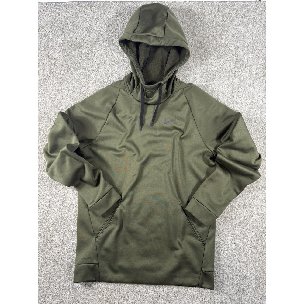 Sudadera Nike Dri-Fit Con Capucha Hombre Talla‎ S Verde Oliva Original